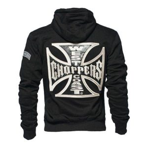 Felpa Uomo WCC Cross Panel Hoodie Black