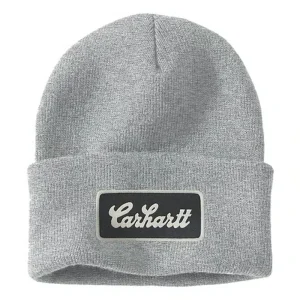 Berretto Carhartt Script Patch Heather Grey