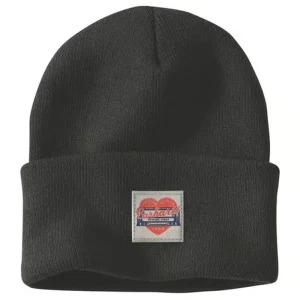 Berretto Carhartt Knit Heart Patch Nero